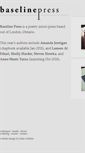 Mobile Screenshot of baselinepress.ca