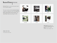 Tablet Screenshot of baselinepress.ca